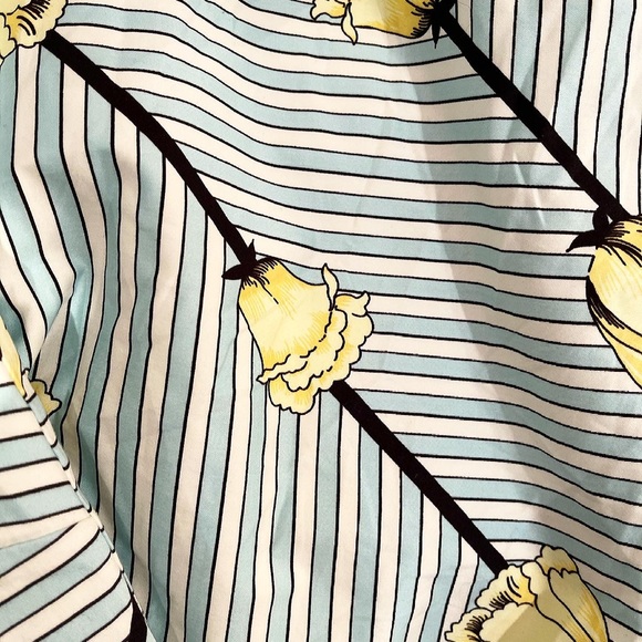 TALBOTS | Rose Print Floral & Stripes Dress - Picture 4 of 6